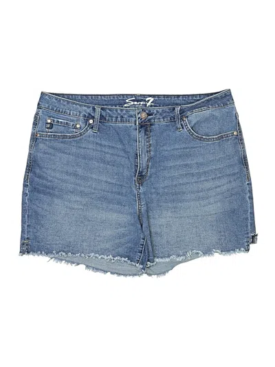 Pre-owned Seven7 Denim Shorts In Blue
