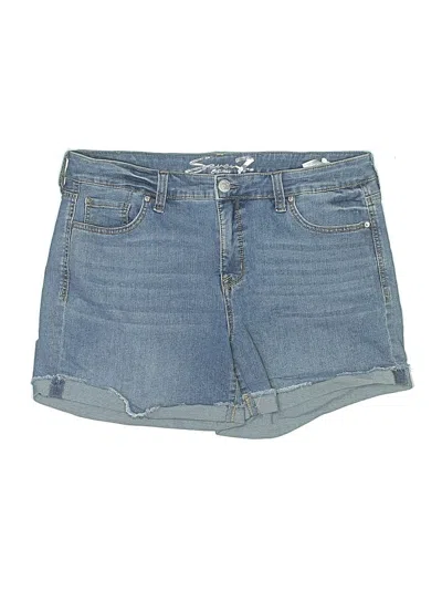 Pre-owned Seven7 Denim Shorts In Blue