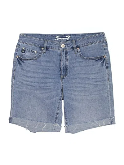 Pre-owned Seven7 Denim Shorts In Blue