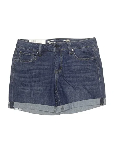 Seven7 Denim Shorts In Blue