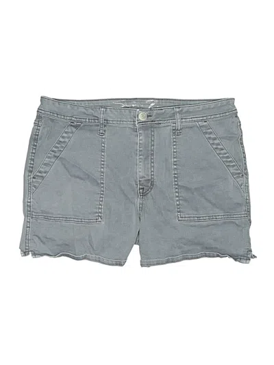 Pre-owned Seven7 Denim Shorts In Gray