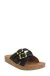 Seven7 Double Strap Sandal In Black