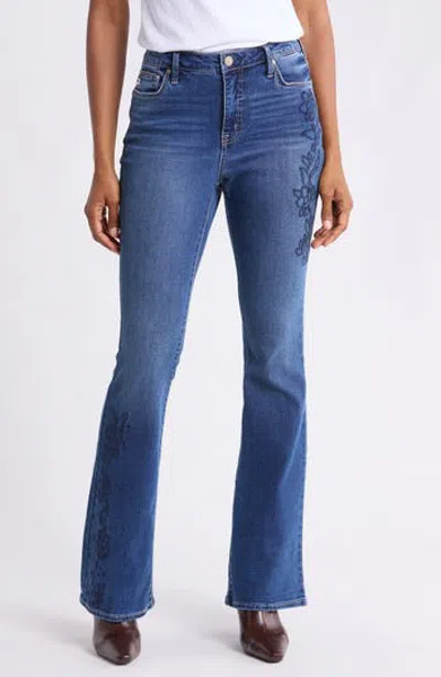 Seven7 Felicity High Waist Flare Jeans In Blue
