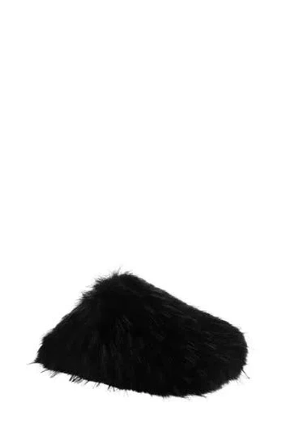 Seven7 Gila Faux Fur Clog In Black