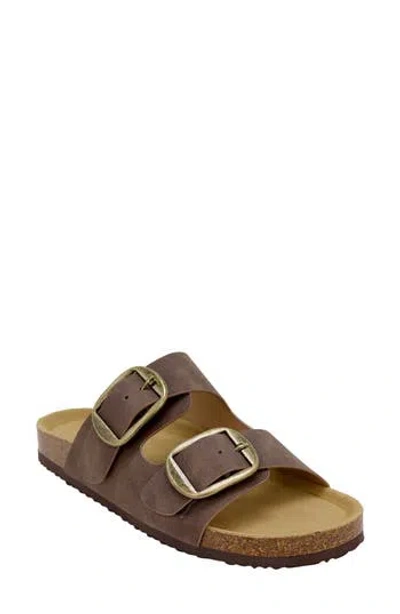 Seven7 Griffin Faux Leather Double Strap Slide Sandal (women) In Animal Print