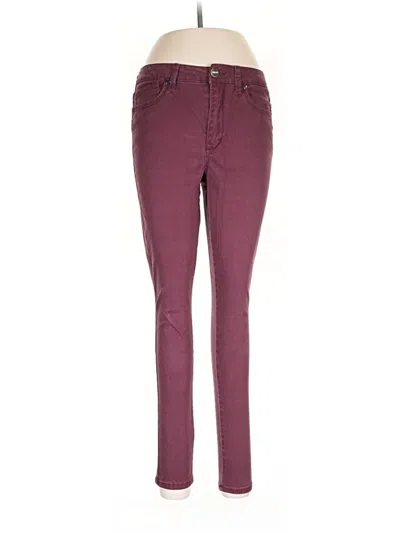 Pre-owned Seven7 Jeggings In Burgundy