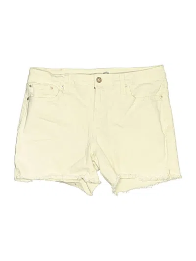 Pre-owned Seven7 Khaki Shorts In Ivory