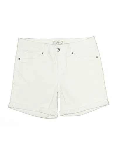 Pre-owned Seven7 Khaki Shorts In White
