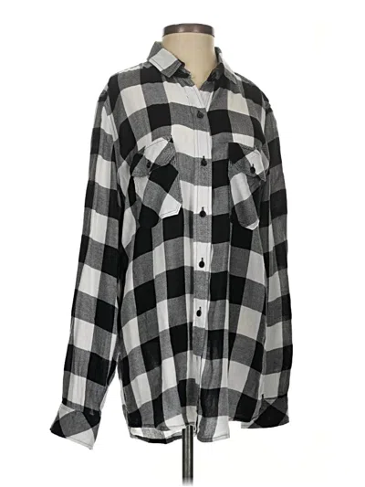 Pre-owned Seven7 Long Sleeve Button Down Shirt In Black