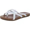 Seven7 Melbourne Slide Womens Strappy Slip On Thong Sandals In White