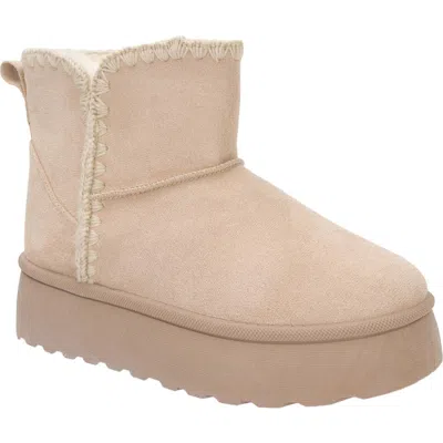 Seven7 Owen Embroidered Faux Suede Boot In Taupe