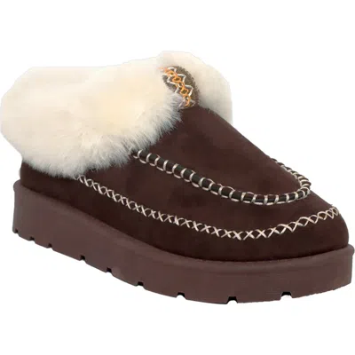Seven7 Pembroke Faux Fur Lined Slipper In Animal Print