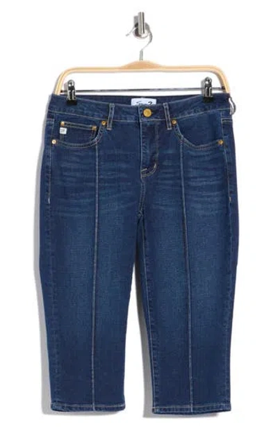 Seven7 Pintuck Skimmer Jeans In Blue