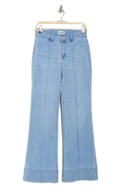Seven7 Pintuck Wide Leg Jeans