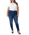 Seven7 Plus Size High Rise Curvy Legging Jeans In Blue