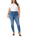 Seven7 Plus Size High Rise Curvy Legging Jeans In Blue