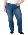 Seven7 Plus Size Tummy Less Bootcut Jeans