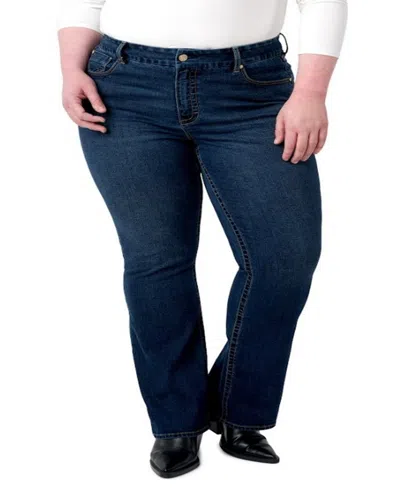 Seven7 Plus Size Tummy Less Bootcut Jeans
