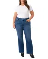 Seven7 Plus Size Tummy Less Bootcut Jeans In Blue