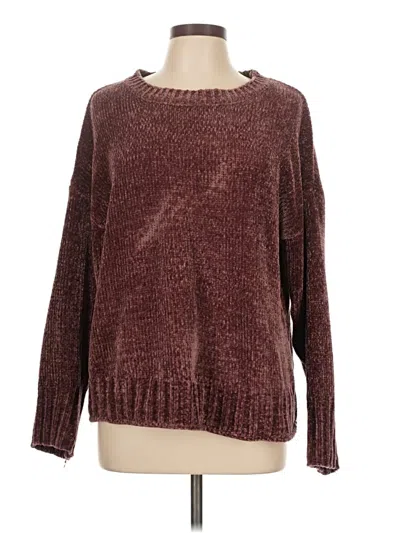 Pre-owned Seven7 Pullover Sweater In Burgundy