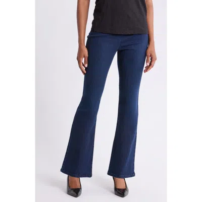 Seven7 Revenge High Waist Flare Jeans In Blue