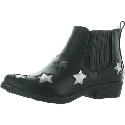 Seven7 Rockstar Womens Faux Leather Block Heel Ankle Boots In Green