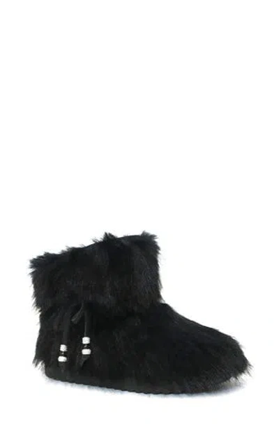 Seven7 Tamiya Faux Fur Boot In Black