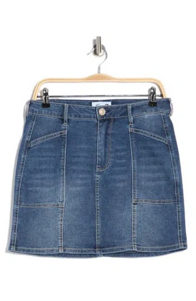 Seven7 Utility Skirt In Blue