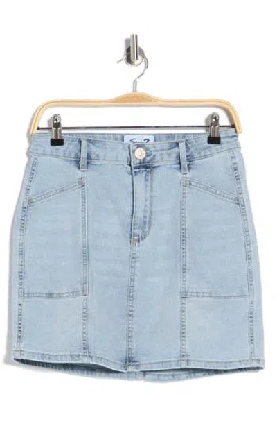 Seven7 Utility Skirt In Blue