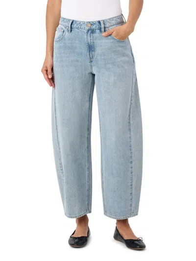 Seven7 Women's Barrel-leg High-rise Jeans