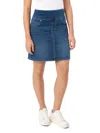Seven7 Women's Floral Denim Skort In Blue