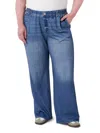 Seven7 Women's Illusion Pull-on Wide-leg Jeans