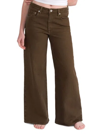 Seven7 Women's Relaxed Fit Baggy Jeans In Desert Palm
