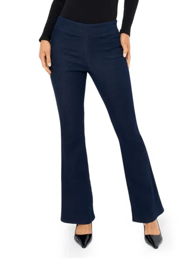 Seven7 Women's Revenge Flare Super Stretch Jeans In Blue