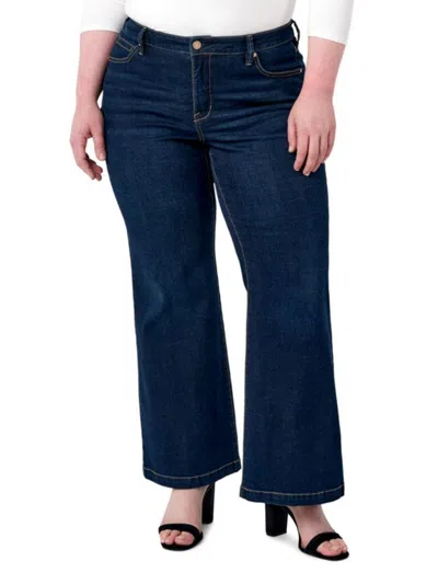 Seven7 Women's The Bella Wide-leg Hip-welt Pocket Jeans