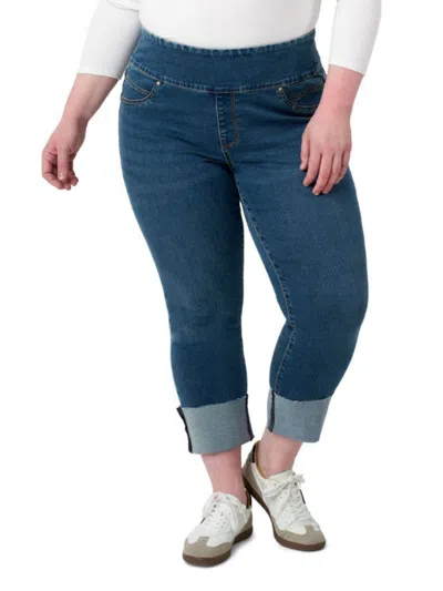 Seven7 Women's The Pull High-rise Cuffed Skinny Jeans