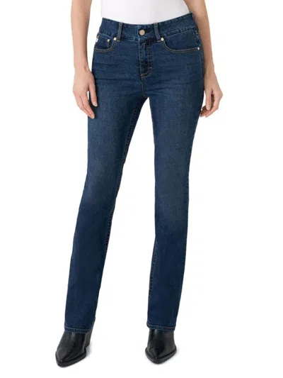 Seven7 Women's Tummyless Micro-bootcut Jeans In Brown