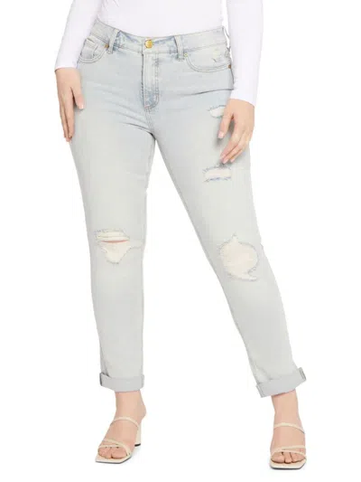Seven7 Women's Weekend High Rise Slim Ankle Jeans In Blue
