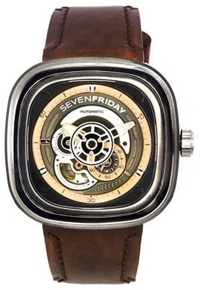 Pre-owned Sevenfriday P-industrial Series Nfc Chip Embedded Automatic P2c/01 Mens Watch