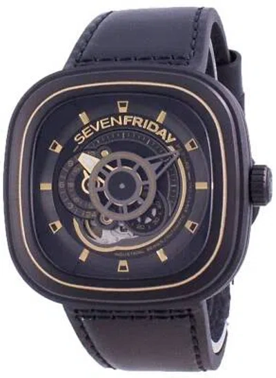 Pre-owned Sevenfriday P-series Chronograph 12/24 Hours Automatic P2b/02 30m Mens Watch