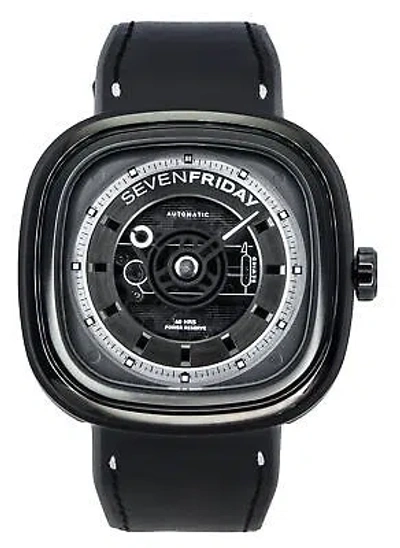 Pre-owned Sevenfriday T-series Black Dial Automatic Casual Men's Watch Sf-t1-04