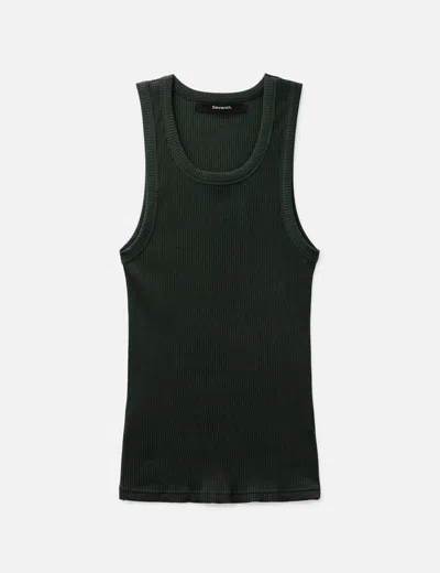 Seventh Base Rib Vest In Green