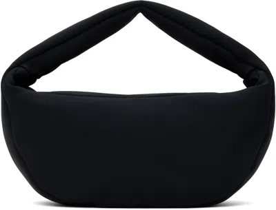 Seventh Black Mini Moon Baguette Bag In Night