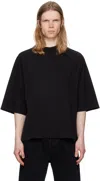 Seventh Black Raglan Box T-shirt In Washed Night