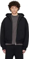 Seventh Black V2 Zipped Hoodie In Night