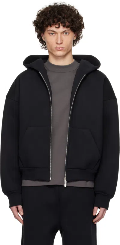 Seventh Black V2 Zipped Hoodie In Night