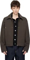 Seventh Brown Worker Jacket In Brown