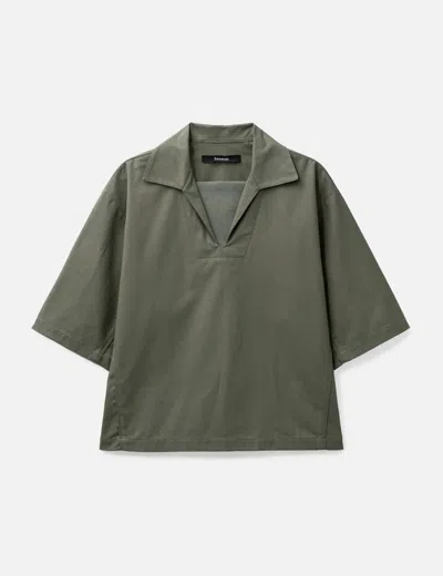 Seventh Football Box Polo In Green