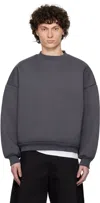 Seventh Gray V2 Crewneck Sweatshirt In Stone Coal