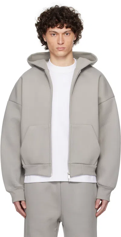 Seventh Gray V2 Zipped Hoodie In Smoke